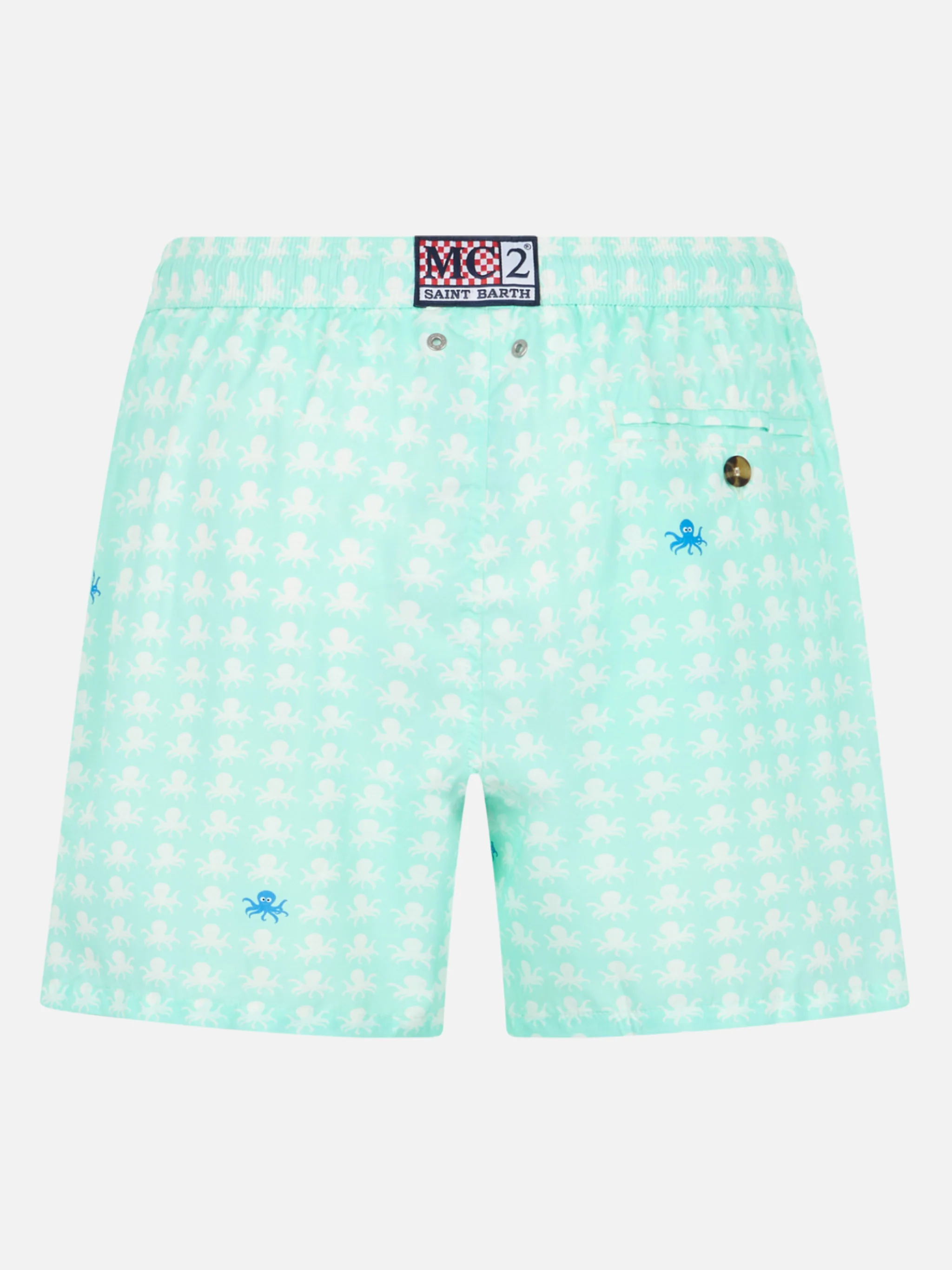 Costume classico elasticizzato Comfort Light con stampa polpo