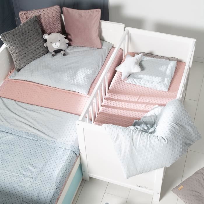 Berço 2 em 1 para dormir junto com o bebê - 60 x 130 cm - ROBA - Branco
