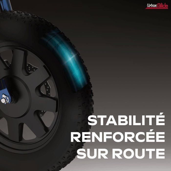 Bicicletta elettrica senza pedali - URBANGLIDE - Thunder 160 - Autonomia di 30 km - Velocità di 25 km/h - Freni a disco