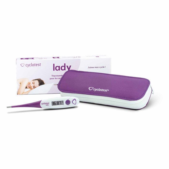 cyclotest lady Digitales - Thermomètre basal pour le contrôle du cycle, 1 pc
