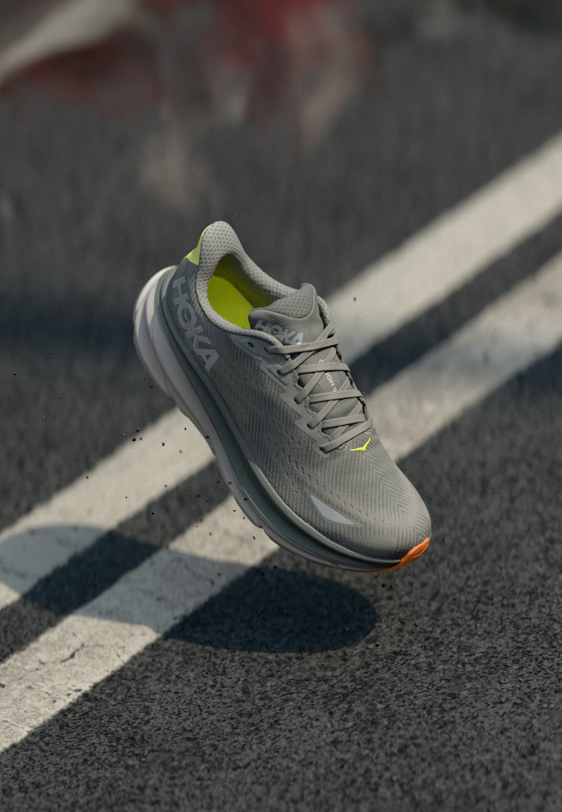 HOKA CLIFTON 9 GTX - Chaussures de course sur route - gris asphalte/gravier