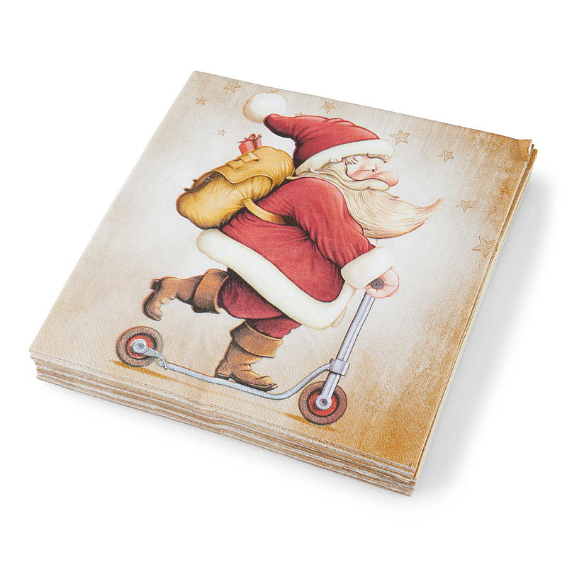 Vie Eco Servietten, 20er-Pack, 40 x 40 cm, gemustert