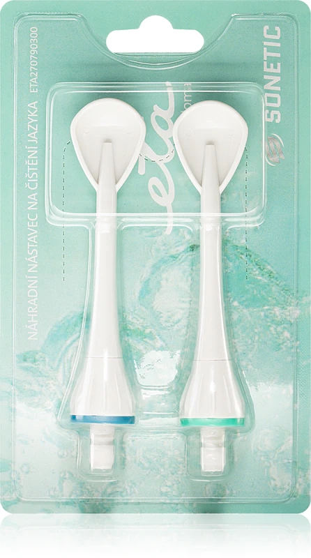 Raspador de língua ETA Sonetic 2707 90300 em formato de ponta substituível para escova de dentes sônica