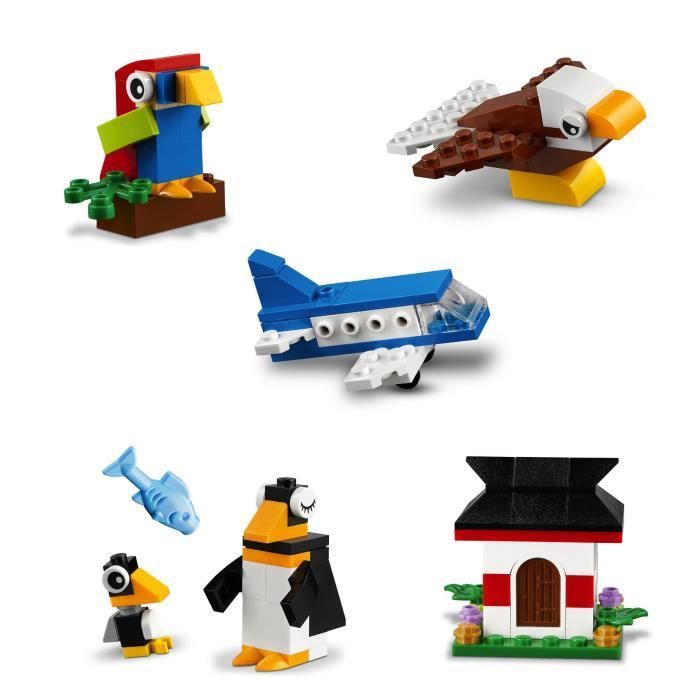 LEGO® 4+ Classic 11015 Briques créatives « Autour du monde » Jeu de Construction avec 15 Figurines d’animaux