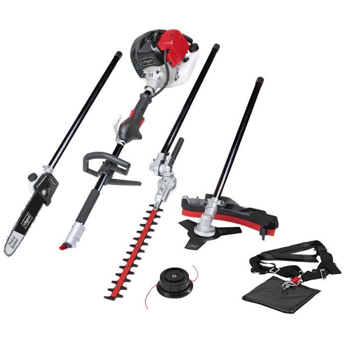Scheppach MFH5200-4P 4-in-1 petrol brushcutter (brushcutter, pruner, hedge trimmer, edger)