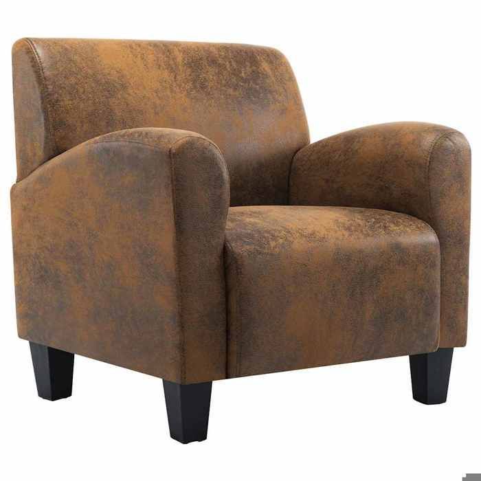 Sarazyj®Canapé - Fauteuil relaxant - 1 place - 70x69x72 cm - chaise Marron 70x69x72 cm Similicuir - 89210
