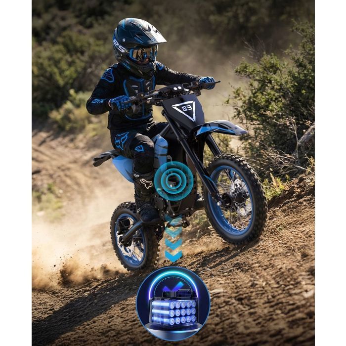 ZAWES S3 - Moto électrique - Moteur 5000w - Batterie 60V 23.4Ah - Autonomie 70KM - Max70KM/H