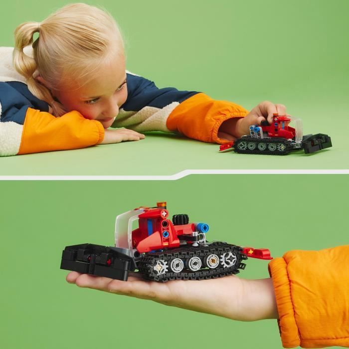 LEGO® Technic 42148 La Dameuse,  2-en-1, Jouet de Construction, avec Motoneige, Maquette Véhicule