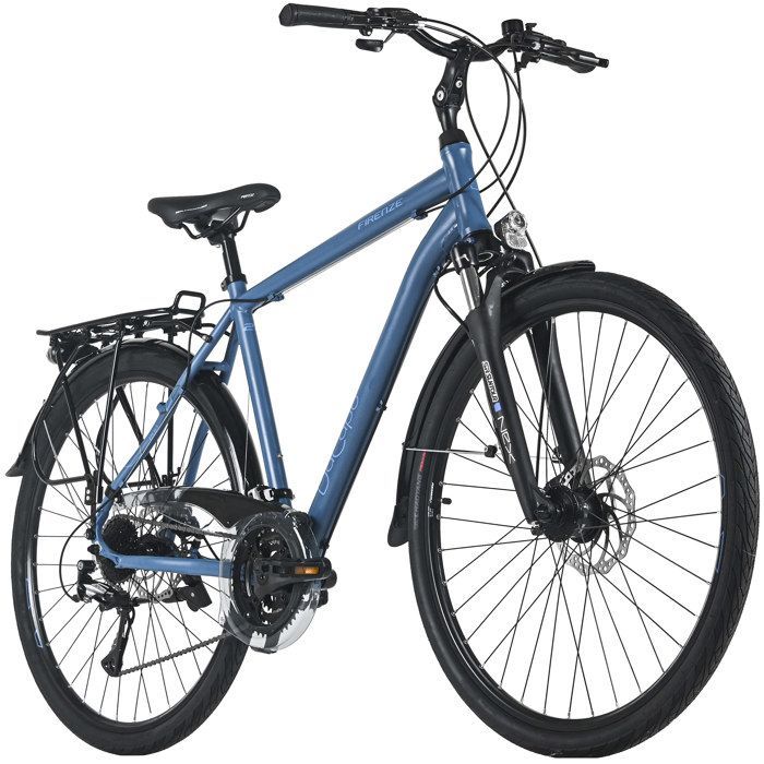 DaCapo Herrenfahrrad Firenze 200, 28 Zoll, Blau, 24 Gänge, 53 cm Rahmen, mechanische Scheibenbremsen