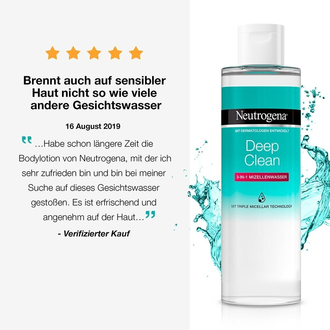 Neutrogena micelarna voda za dubinsko čišćenje – 400 ml
