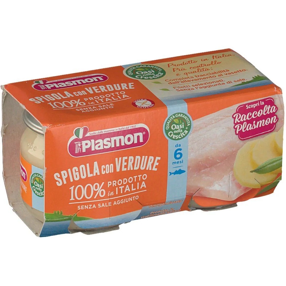 PLASMON Robalo homogeneizado Plasmon 80 g x 2P alimento infantil