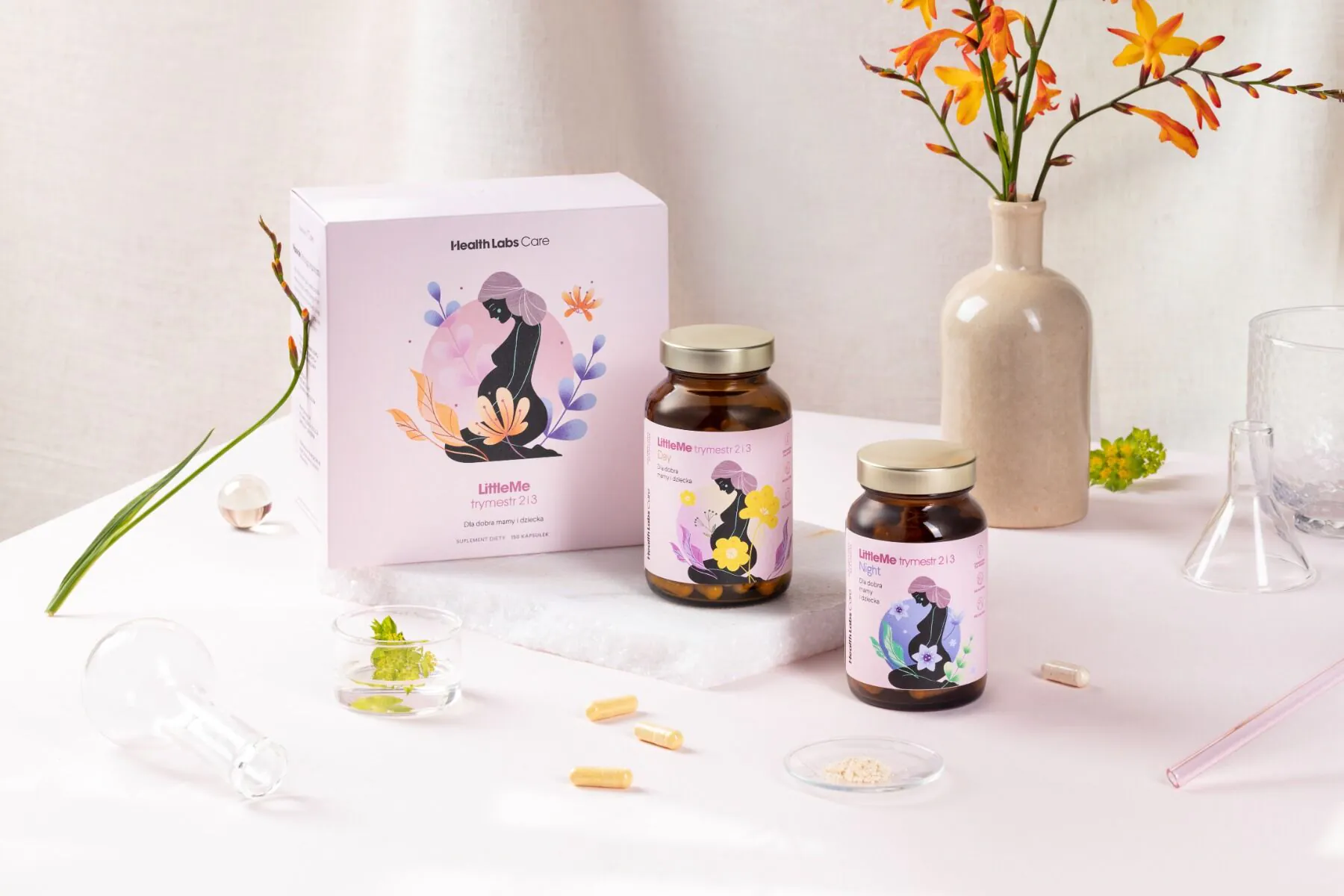 Health Labs Care LittleMe Trymestr 2 i 3 Suplement diety dla kobiet w ciąży Kapsułki