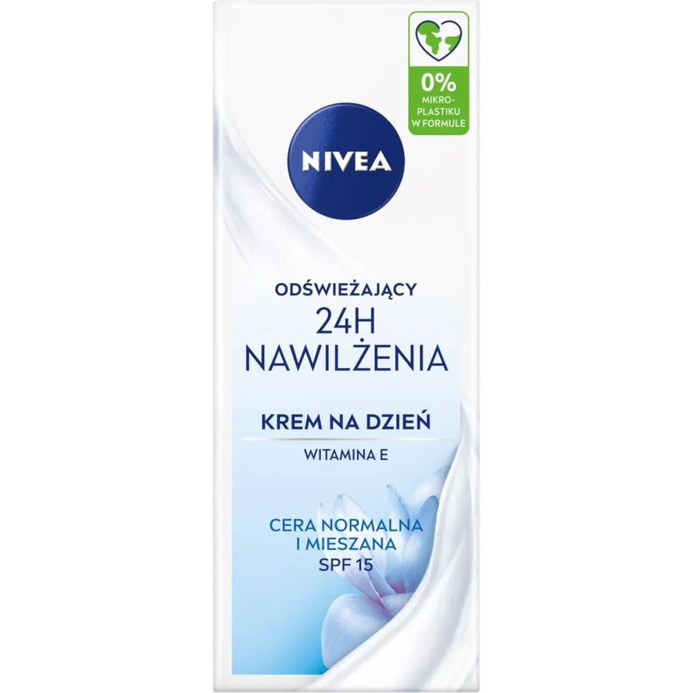Nivea 24h Nawilżenia Odświeżający krem na dzień do cery normalnej i mieszanej