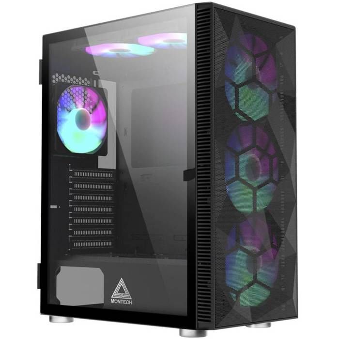 MONTECH X3 Mesh Mid-Tower Black Gaming Case