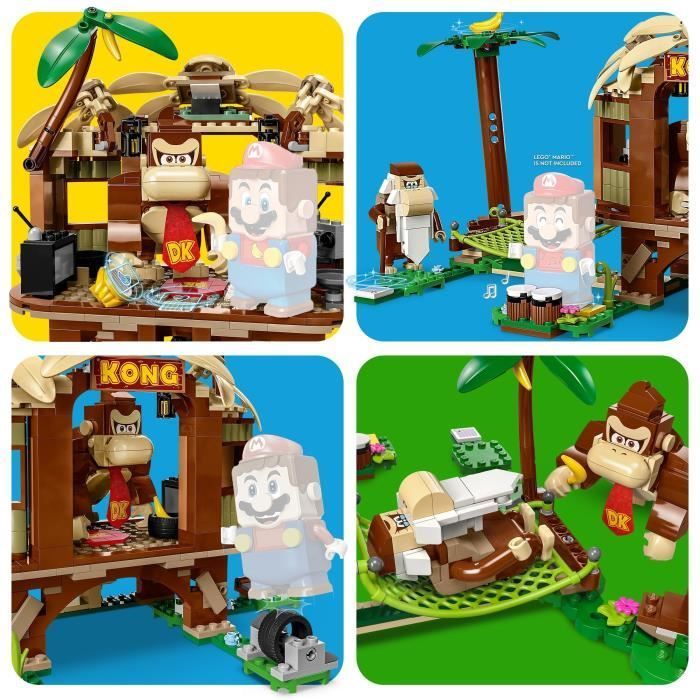 LEGO® Super Mario 71424 Ensemble d'Extension La Cabane de Donkey Kong, Jouet à Combiner avec Pack de Démarrage