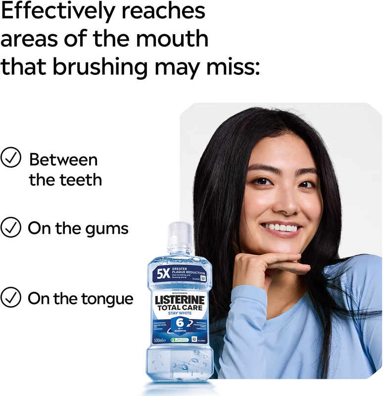 Ústní voda Listerine Stay White s bělicími účinky
