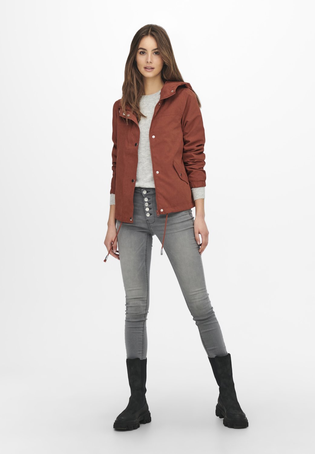 JDY JDYNEWHAZEL SHINE JACKET - Giacca estiva - rosso metallizzato