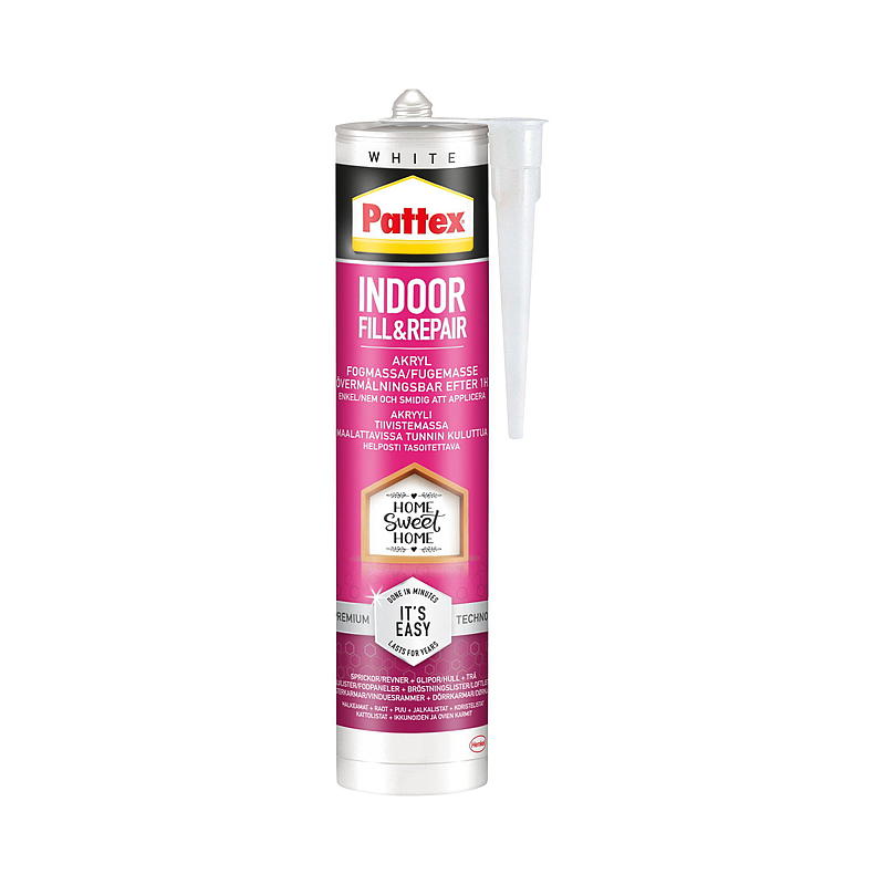 Pattex-tiivistysaine 280 ml akryyli, sisäkäyttöön, valkoinen, Pattex