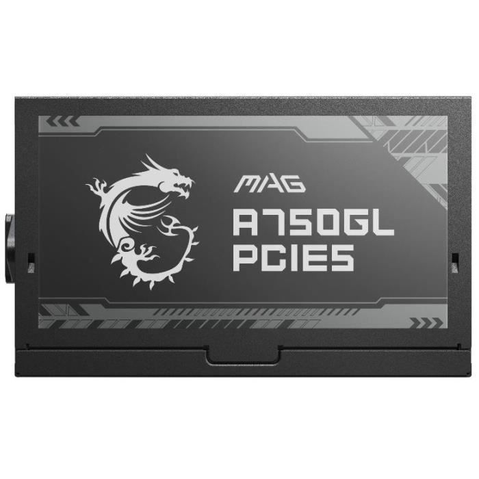 MSI MAG A750GL PC Power Supply PCIe5 - 750W 80+ Gold Modular