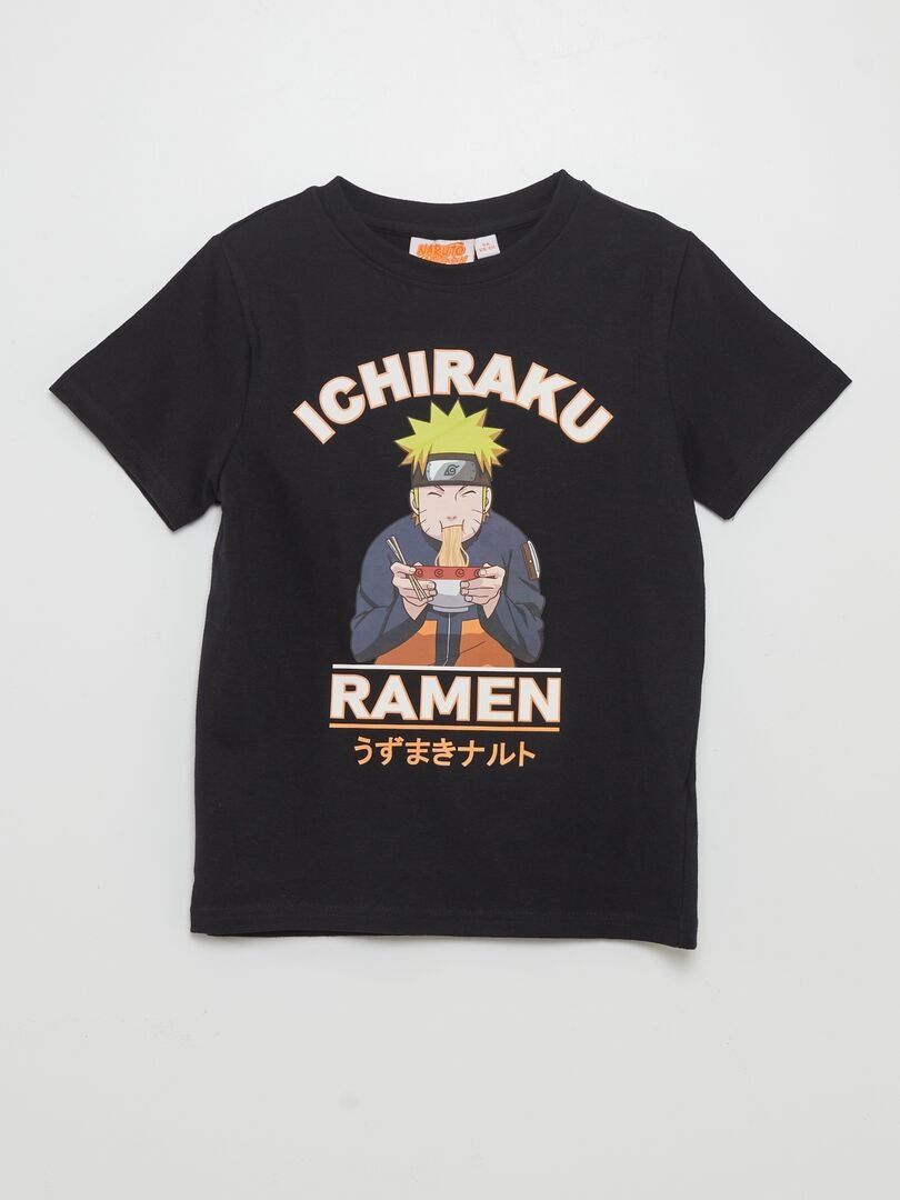 Camiseta 'Naruto' - preta