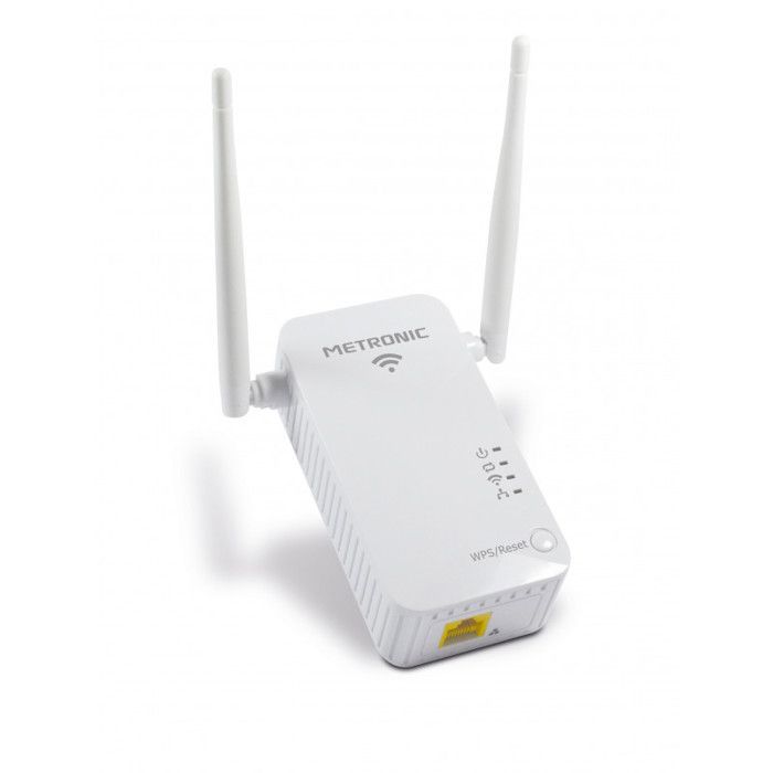 Repetidor Wi-Fi - METRONIC - 495432 - 300 Mbps - Tomada Elétrica - Dobra o Alcance