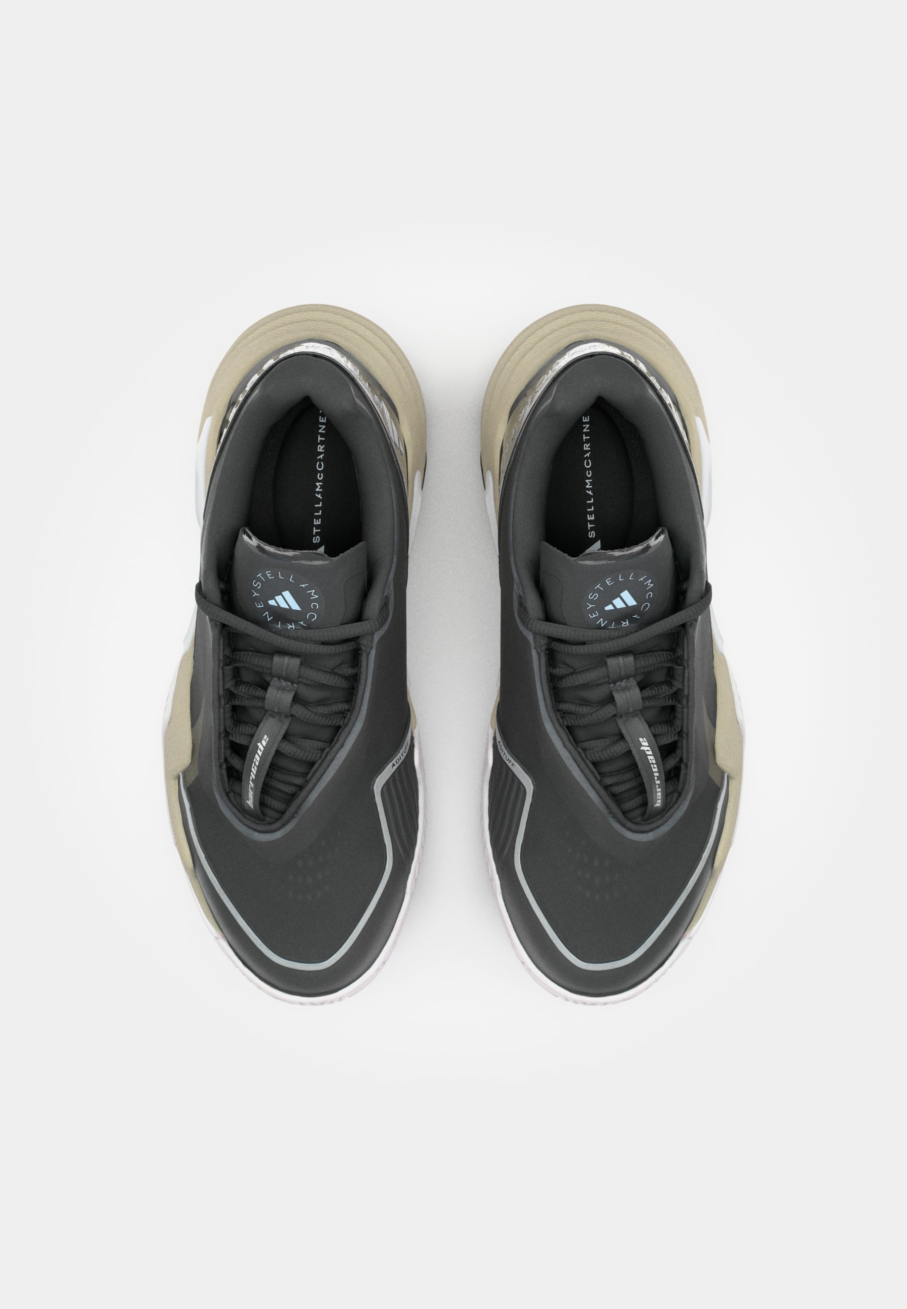 adidas Performance ASMC BARRICADE - Tenisice za više terena - crna/srebrna metalik/bademovo mlijeko