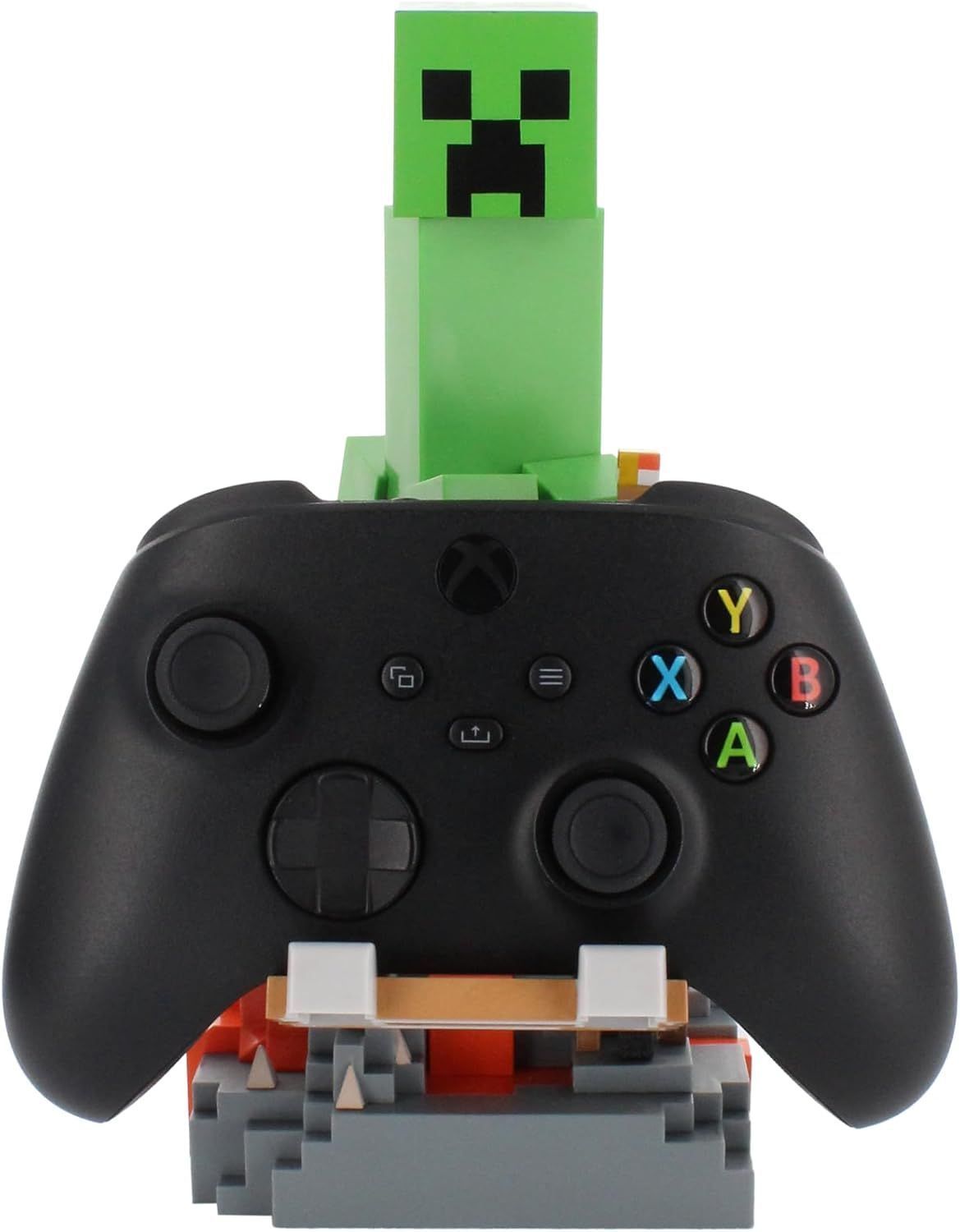 Statuetta Creeper di Minecraft - EXQUISITE GAMING - Cable Guys - Supporto per cuffie, smartphone o piccoli accessori - 20 cm