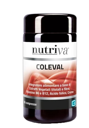 NUTRIVA Nutriva Coleval uztura bagātinātājs holesterīna un triglicerīdu līmeņa kontrolei 60 tabletes