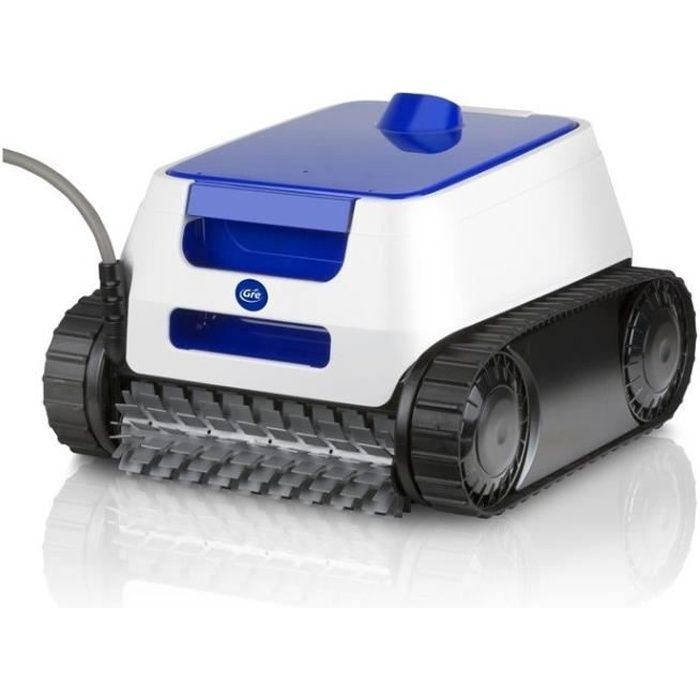 GRE - ER230 Zwembadrobot - Reinigt de bodem, wanden en waterlijn - Voor ingegraven of opbouwzwembaden met vaste wanden tot 9x4 meter - Batterijduur van 2 uur