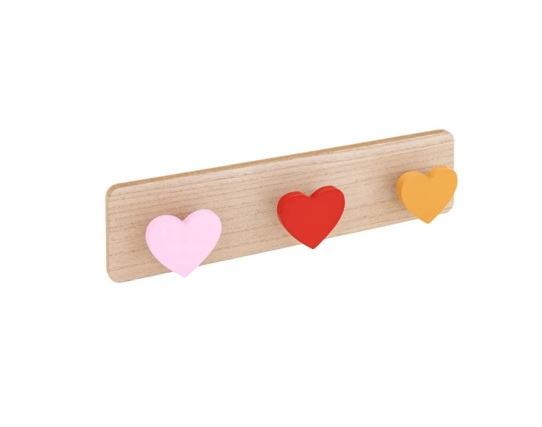 Wieszak do pokoju dziecka Hearts 36 cm