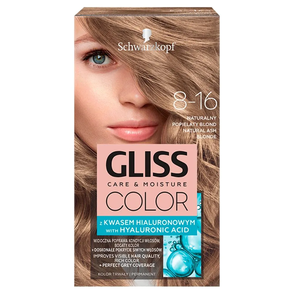 Gliss Color Farba do włosów 8-16 Natur Ashblonde
