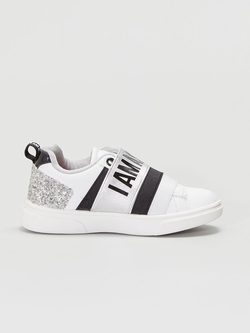 Lage sneakers - 'Ik ben een ster' - wit