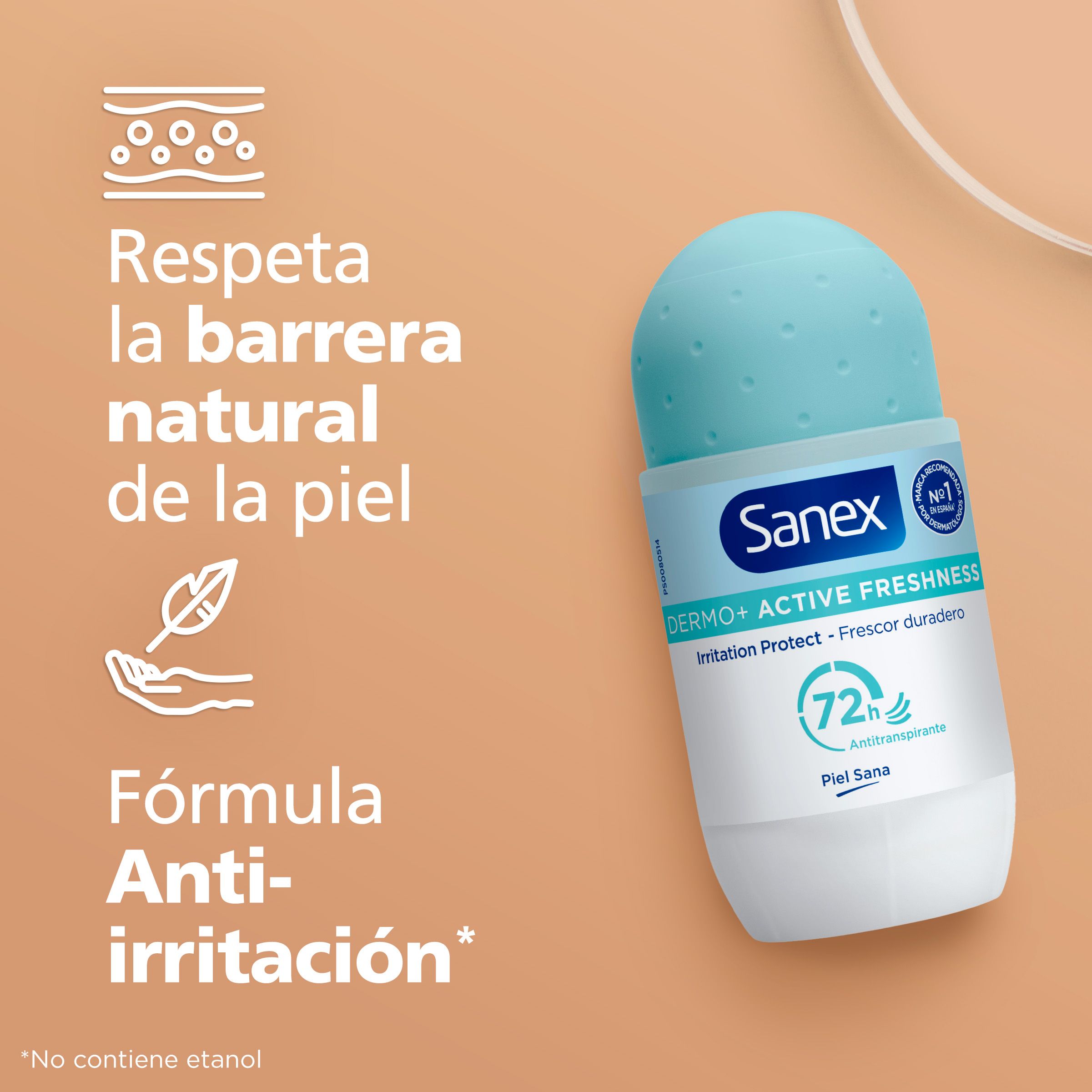Roll-on dezodorant Dermo Active Freshness 72h antiperspirant Roll-on dezodoranty