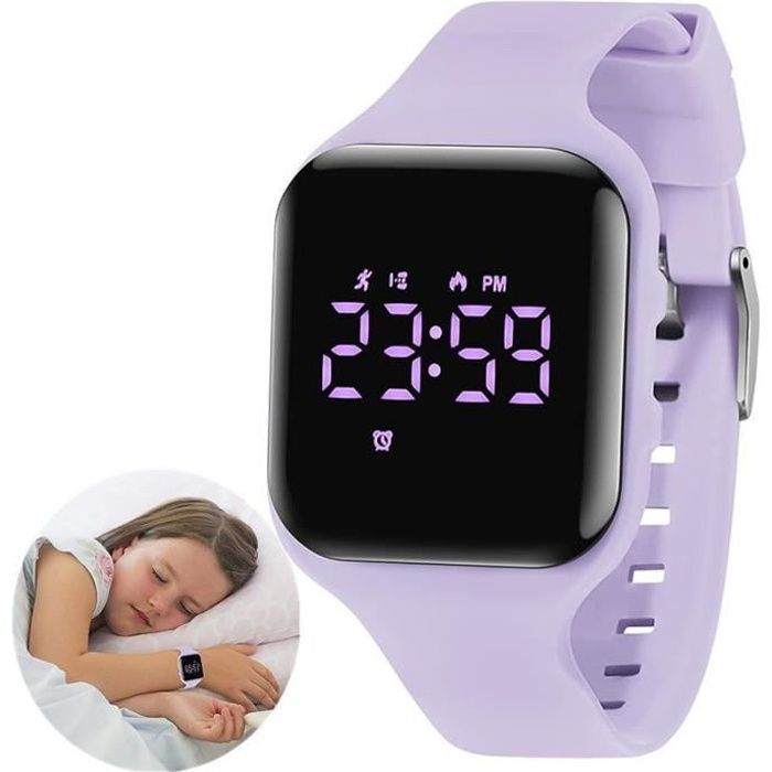 Montre Digitale Enfant - GLX - Modèle Sport - Chronomètre - Alarme - Podomètre Non Connecté