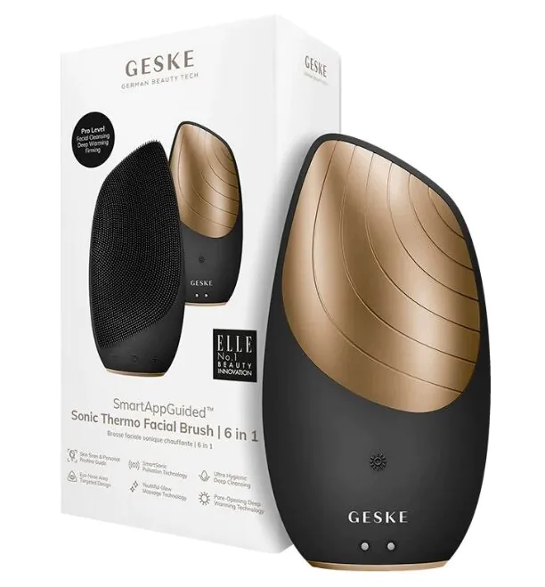 Geske Sonic Thermo Facial Brush 6in1 Soniczna szczoteczka termiczna do twarzy Gray