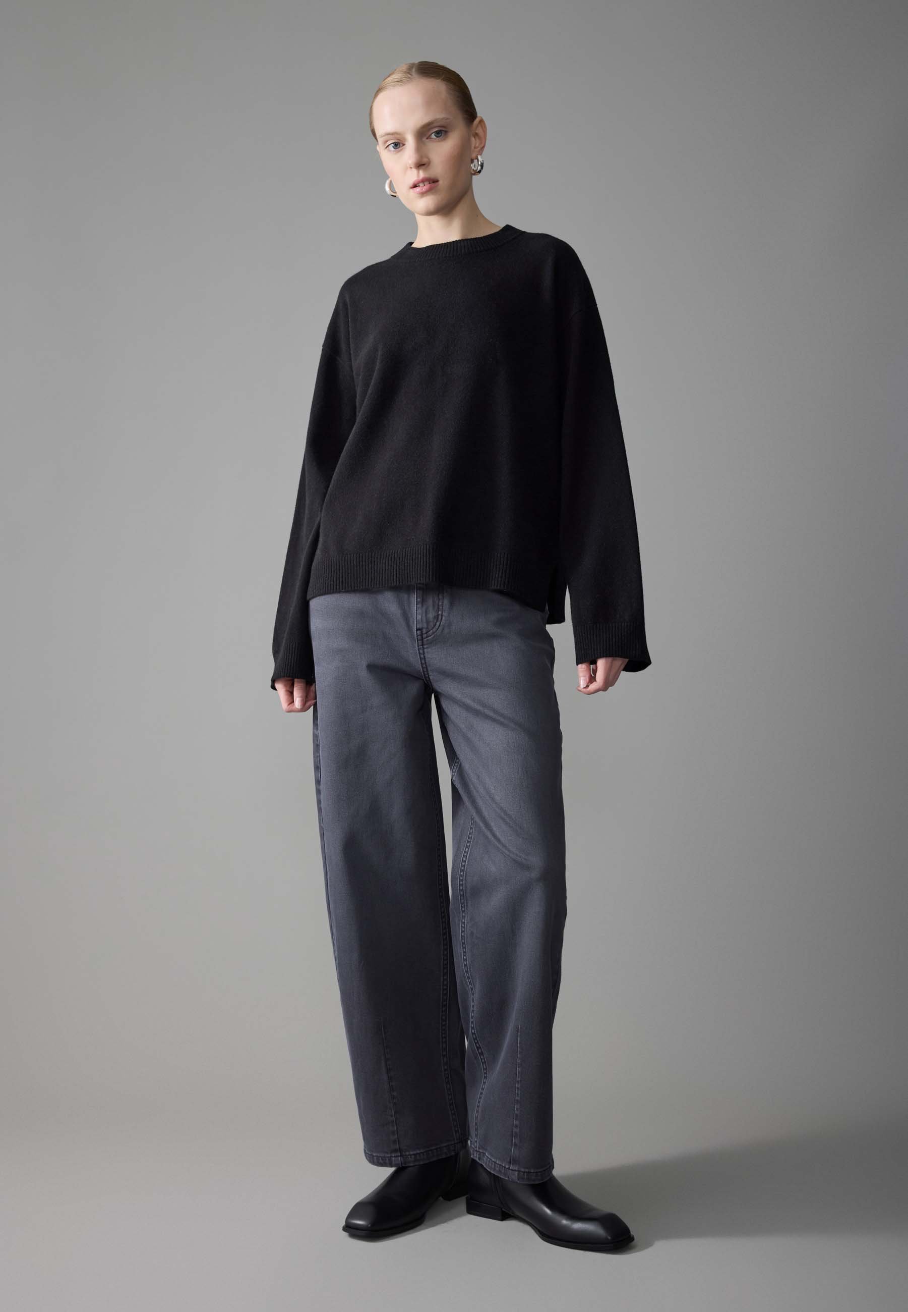 Pull Zign Studio en maille laine et cachemire mélangés - Noir