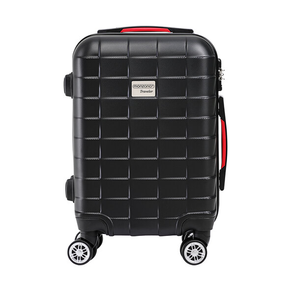 Exopack hard-shell suitcase set, black