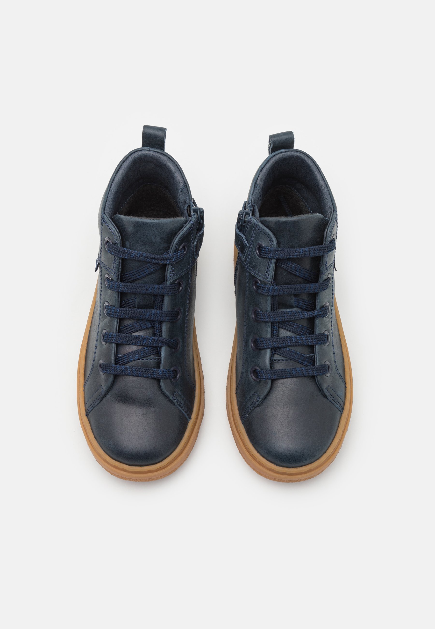 Camper KIDDO - Enkellaarsjes met vetersluiting - marineblauw
