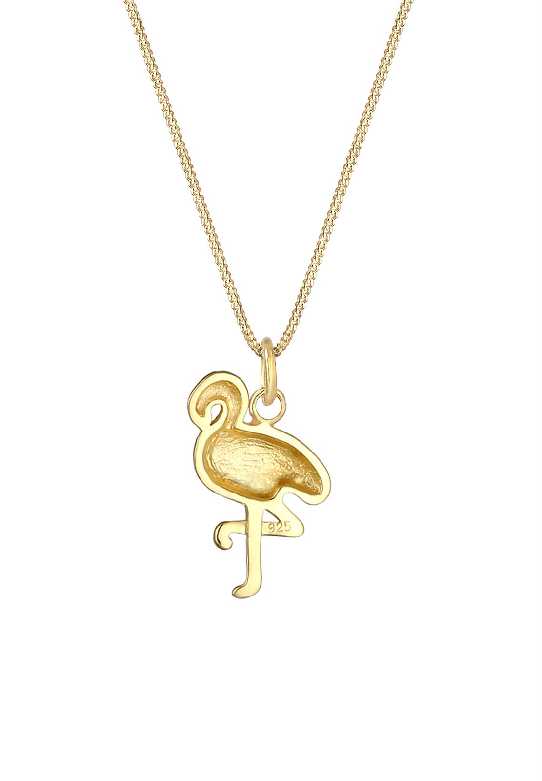 Elli Femme Pendentif Flamant Émail - (925/1000) Argent