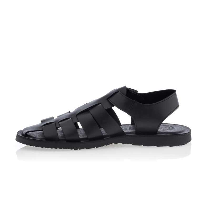 Svarta sandaler / skor med öppen tå för män