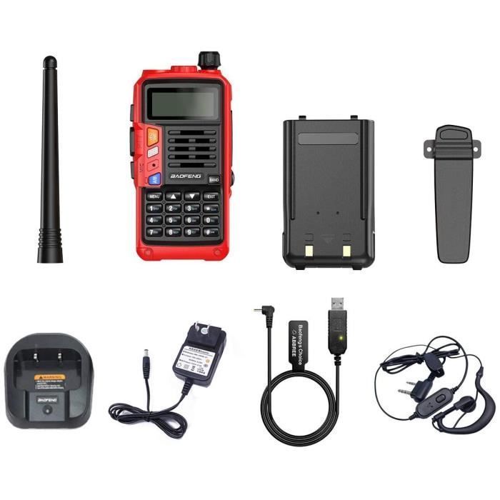 Talkie Walkie - BaoFeng - UV-S9 Plus - Batterie 2800 mAh - Portée 8-10 km - VHF/UHF Dual Bande