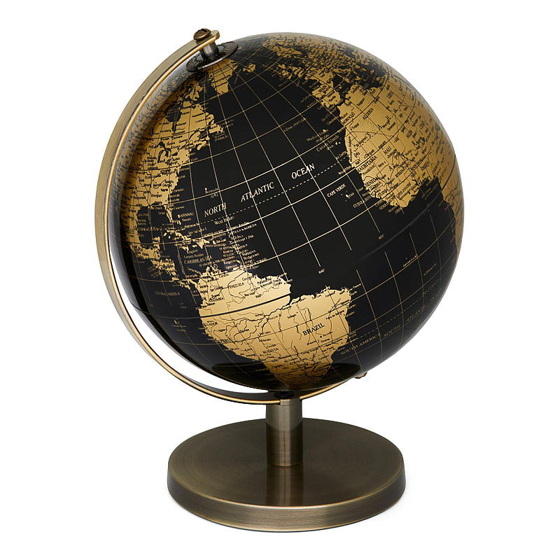 Home Globe nero/oro