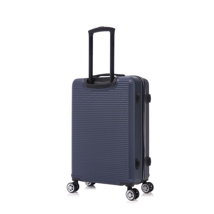 Valigia da cabina 55x35x25cm | Valigia da weekend CELIMS | ABS | Lucchetto | 4 ruote a 360° | Blu navy