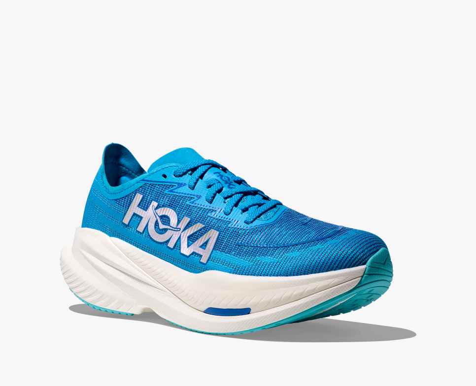 HOKA Mach X 2 Azul Celeste / Azul Cobalto Elétrico