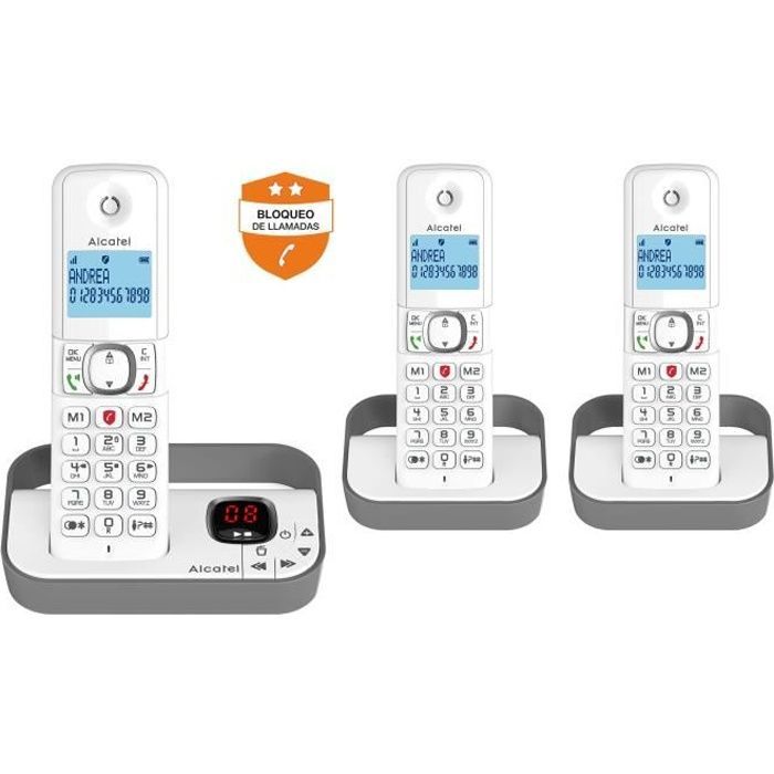Telefone sem fio Alcatel F 860 VOICE TRIO