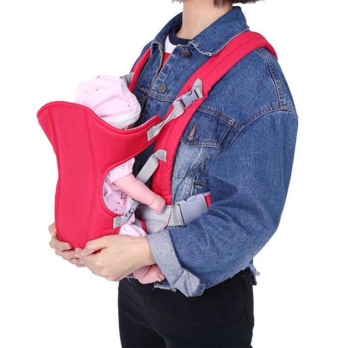 Portabebés ergonómico - MARCA - Para recién nacidos de 3 a 16 meses - Rojo