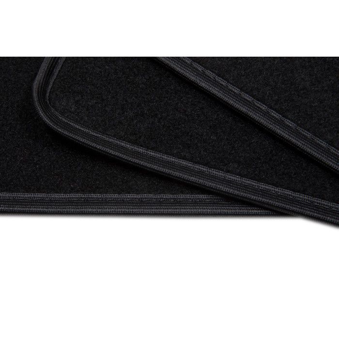 Tappetini per auto - Universali - Bordo in tessuto nero - Antiscivolo - 4 pezzi: Anteriore + Posteriore - Tappetini per auto