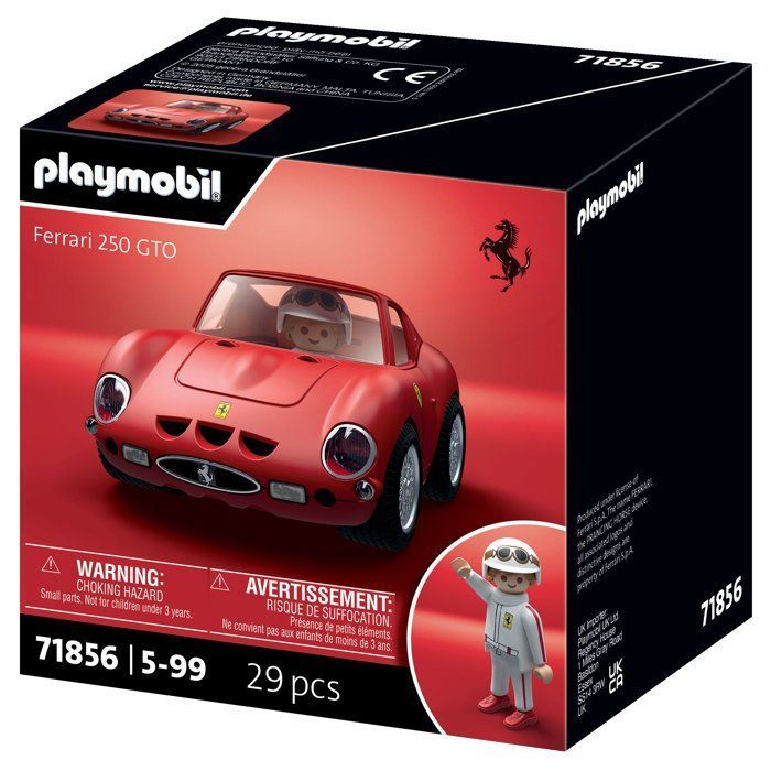 Playmobil 71856 Ferrari 250 GTO, Playmobil Icon Cars, Klassieke auto's, 29 onderdelen, Kinderen, Leeftijd 14+