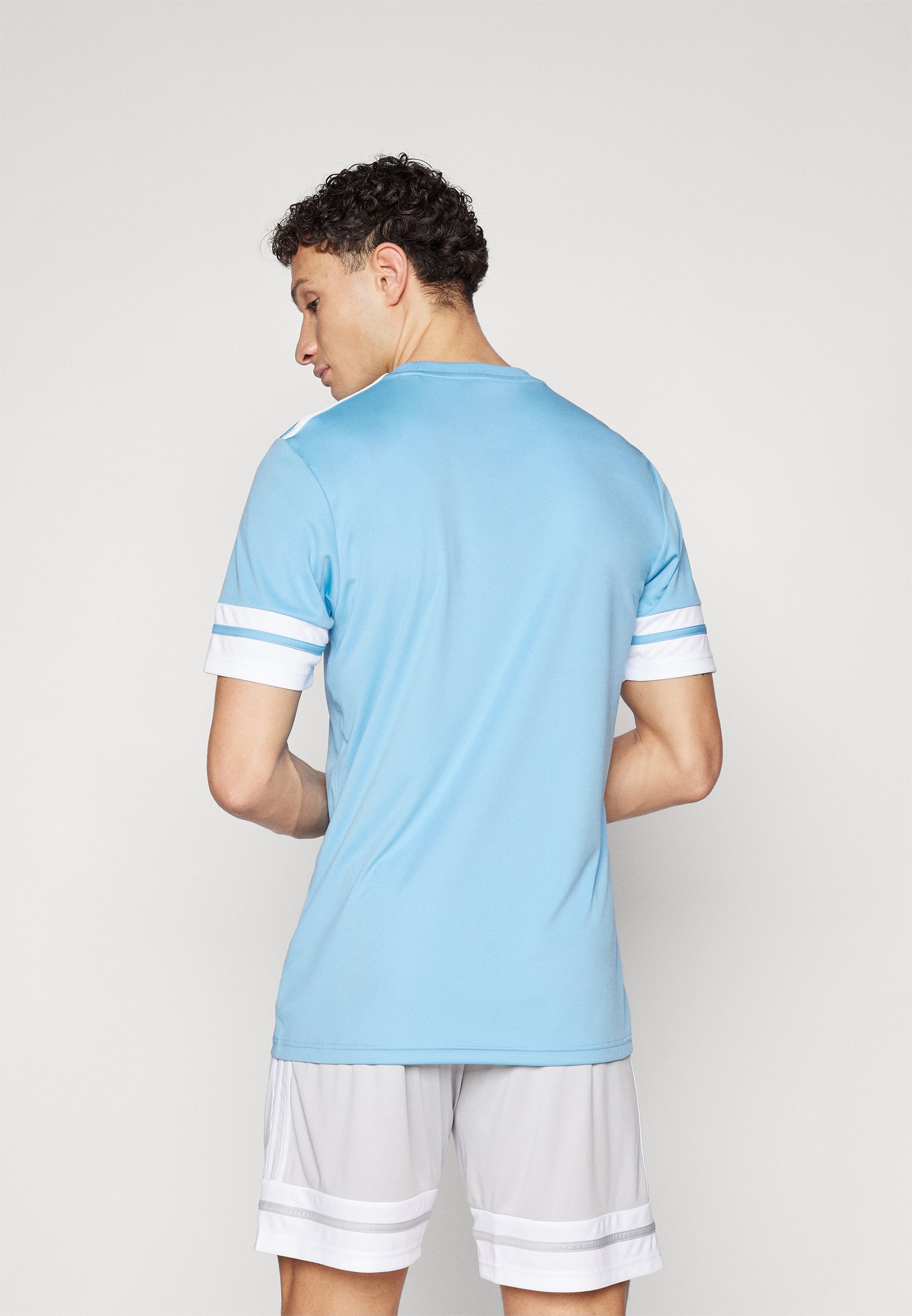 adidas Performance SQUADRA25 JERSEY MET KORTE MOUWEN - Sport T-shirt - team lichtblauw/wit