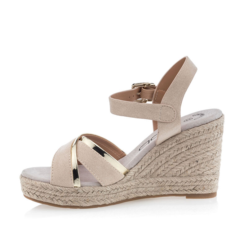 Beige espadriller med repsulor för kvinnor